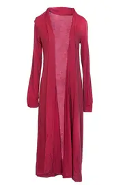 Light Wool Long Cardigan--MES-106