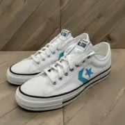 Converse Star Player 76 White Ocean Drip Blue Casual Sneakers Womens Size 9.5