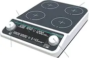 LCD Digital Magnetic Stirrer Multiple Magnetic Stirrer Hot Plate Digital Display Laboratory Stirrer Magnetic Mixer Heating Four-Station Six-Position Hot Plate Magnetic Stir Plate (Color : 1, Size :