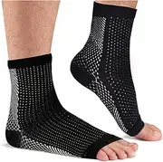 Plantar Fasciitis Socks, T Tersely 1 Pair Compression Foot Sleeves Ankle Arch Support Socks Pain Relief, Improved Circulation, Recovery, Ideal for Runners(S/M)