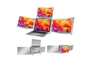 Trion 15.6" FHD Portable Monitor Quad Screen Triple Display Screen Extender for Laptops (Win10+, Mac M1/M2/M3) (AU Warranty)