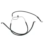 Front +4" Black Vinyl Brake Line 2008-2017 Harley Dyna Fat Bob 2014 Up Low Rider