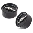 2 Pcs Set Juicer Mixer Flat Milling Blade Compatible for Magic Bullet Blender...