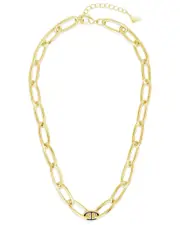 Sterling Forever 14K Plated Kennedy Chain Link Necklace