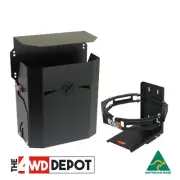 Vonnies Combo Black Trailer/Canopy Folding Holders Jerry Can and 4KG Gas Bottle.