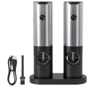 Electric Salt and Pepper Grinder Set Automatic Salt Mil Electric Pepper Grinders