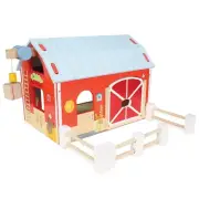 Le Toy Van - Educational Wooden Toy Colourful Wooden Red Barn | Great Interac...