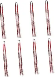 PACKOVE 8pcs Braiding Rope for Hair Durable Hair Accessories with Shiny Holographic Strings Easy to Use for Hairstyles for Everyday Wear and Special Events