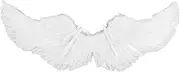 Angel Wings, Cosplay Costumes Feather Angel Wing for Kids, Adults, Women, Girls, Feather Dress Up Props White Angel Wing with Elastic Straps for Halloween, Christmas Eve and Christmas(L)