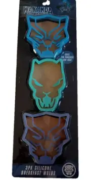 NEW Disney Pixar Lightyear & Wakanda Silicone Breakfast Molds for Pancakes/Eggs