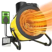 Greenhouse Heater with Thermostat - Electric Patio Heater 1500W 3S Fast Heati...