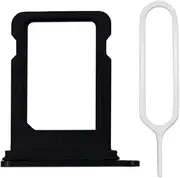 MMOBIEL SIM Card Slot Tray Holder Replacement Compatible with iPhone 13 Pro / 13 Pro Max / 12 Pro / 12 Pro Max - Incl. Rubber Gasket and Sim Pin - Black