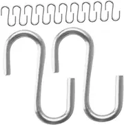 Milisten 50pcs Miniature S Hooks Dollhouse Accessories Tiny Hooks for DIY Scene Decor Miniature Hanger Ornament for Pot Jewelry Keychain