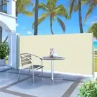 Retractable Side Awning Cream 120x300cm Garden Patio Privacy Screen