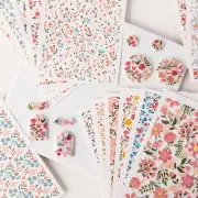 Flower Water Transfer Paper Sticker Pottery Clay Decals DIY Art Earrings Crafts