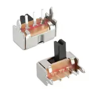 100Pcs 3mm Horizontal Slide Switch SPDT 1P2T 3 Pins PCB Panel Latching