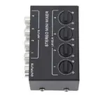 CX400 Mini Passive Stereo Mixer Mini Portable Stereo 4 Channel Mixer HG