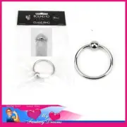 Bound To Please | Glans Ring Metal 1.25" Wear Under Penis Head Ring 1cm Ball Sil