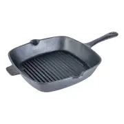 Forza Cast-Iron Grill Pan Pre-Seasoned Cookware Induction GEc