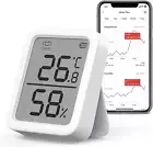 Switchbot Thermometer Hygrometer, Bluetooth Indoor Humidity Meter and Tempera...