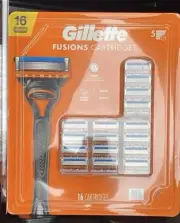 Gillette Fusion 5 Razor Blades - 16 Cartridge - New Pack Sealed USA