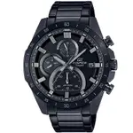 CASIO EDIFICE系列簡約大膽設計三眼不鏽鋼腕錶-黑(EFR-571MDC-1A)/47.1MM