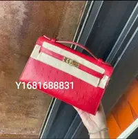 在飛比找Yahoo!奇摩拍賣優惠-專櫃正品 HERMES MINI KELLY 51紅色 金扣