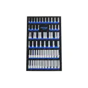 64 Pcs of Kincrome Tool Armour Tool Trolley LOK-ON Deep Sockets EVA Tray