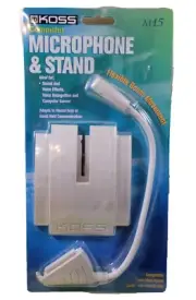 Koss Computer Microphone & Stand Hands Free- Compatible Most Cards, Sealed New