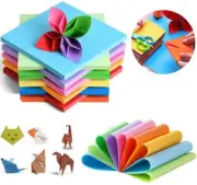100 Sheets 15x15cm Mix 10 Colour Square Origami Folding Paper DIY Decoupage
