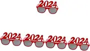 [ifundom] 5pcs 2024 glasses Party Glasses nice Party Photo Prop Funny Glasses sunglasses 2024 new years party photo booth props men eyeglasses new year photo prop funny dancing glasses