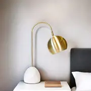 Swift Table Lamp White/Brass 11737