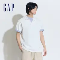 在飛比找蝦皮商城優惠-Gap 男裝 Logo短袖POLO衫-白色(460848)