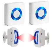 Wireless Motion Sensor Detect Alert, Motion Detector Store Door Entry Doorbel...