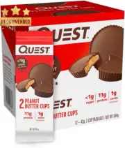 Keto Peanut Butter Cups High Protein Low Carb Snack - 12 Count Pack