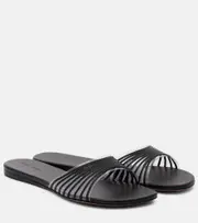 [Amina Muaddi] Amina Muaddi Mookie slides AU 5 black