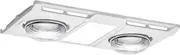 Profile Panel 2 High Performance Bathroom Heater Fan Exhaust with 12W Tricolour LED Light, White