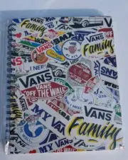 Vans Family Exclusive Vans "Off The Wall" Stickers Drawing/Sketch Notebook - NEW
