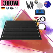 300W Solar Panel Fixed 12V Mono Home Boat RV Caravan Camping Charging Controller