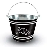 Penrith Panthers NRL 5L Galvanised Tin Ice Bucket with Handle