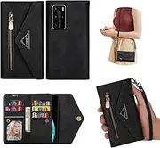UDBKKDX Wallet Case for iPhone SE 2020/2022, Women Matte Leather with Viewing Stand Camera Lens Protection Shockproof Multiple Card Holders Cover with Shoulder and Wrist Straps
