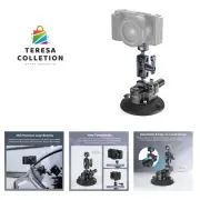 4" Camera Suction Mount with Ball Head Magic Arm, Car Mount for Lightweight C...