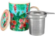 Maxwell & Williams: Teas & C's Tropicana Lidded Mug With Infuser - Blue