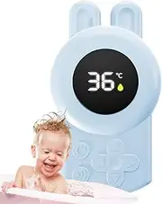 Tub Temperature Gauge | Water Resistant Temperature Warning Monitor - Bunny Design Upgraded Sensor, Fast Reading Bathtub Pool, Bath Tube Floating Toy
