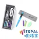 WITSPAL 唯賜寶 智能正姿筆(全方位語音版)-晴空藍+羊毛氈筆套(質感灰)+擦擦筆芯組