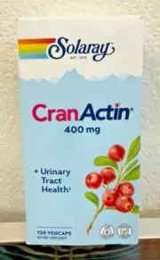 SOLARAY CRANACTIN 400mg + URINARY TRACT HEALTH 120 VEGCAPS - EXP 3/27