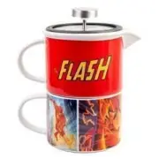 125296 JUSTICE LEAGUE THE FLASH COFFEE FOR ONE MUG & POT SUPERHERO DC COMICS