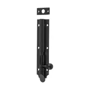 9663 Barrel Bolt Victorian Long Throw Matte Black L150xW25mm Throw 30m