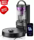 E20 Plus Robot Vacuum and Mop, 8000Pa Suction, Self-Emptying, Lidar Navigation,