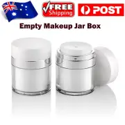 Airless Pump Jars Empty Refillable Bottles Travel Cream Lotion Cosmetic Jar Box